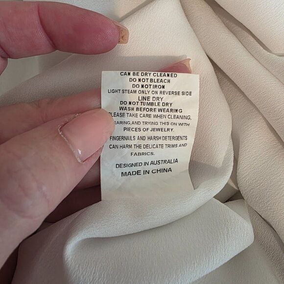 Elliatt Camo Asymmetric Satin Cocktail Dress Sz S - Picture 6 of 6